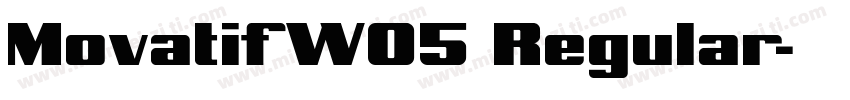 MovatifW05 Regular字体转换